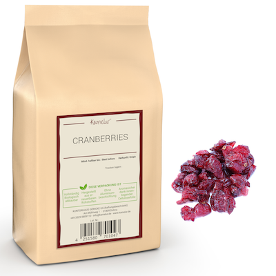 Cranberry- mit Saft gesüsst