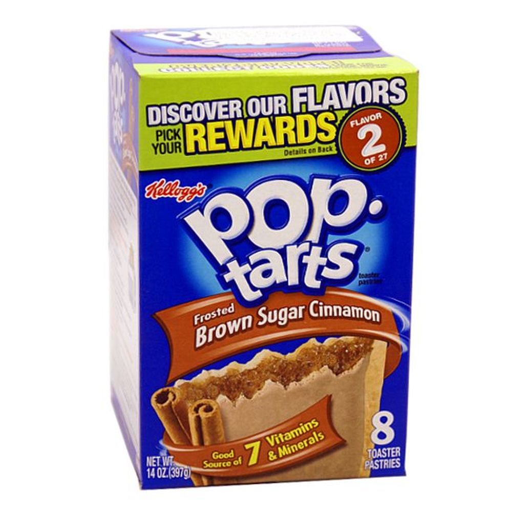 1x8 Kelloggs Pop Tarts Frosted Brown Sugar Cinnamon