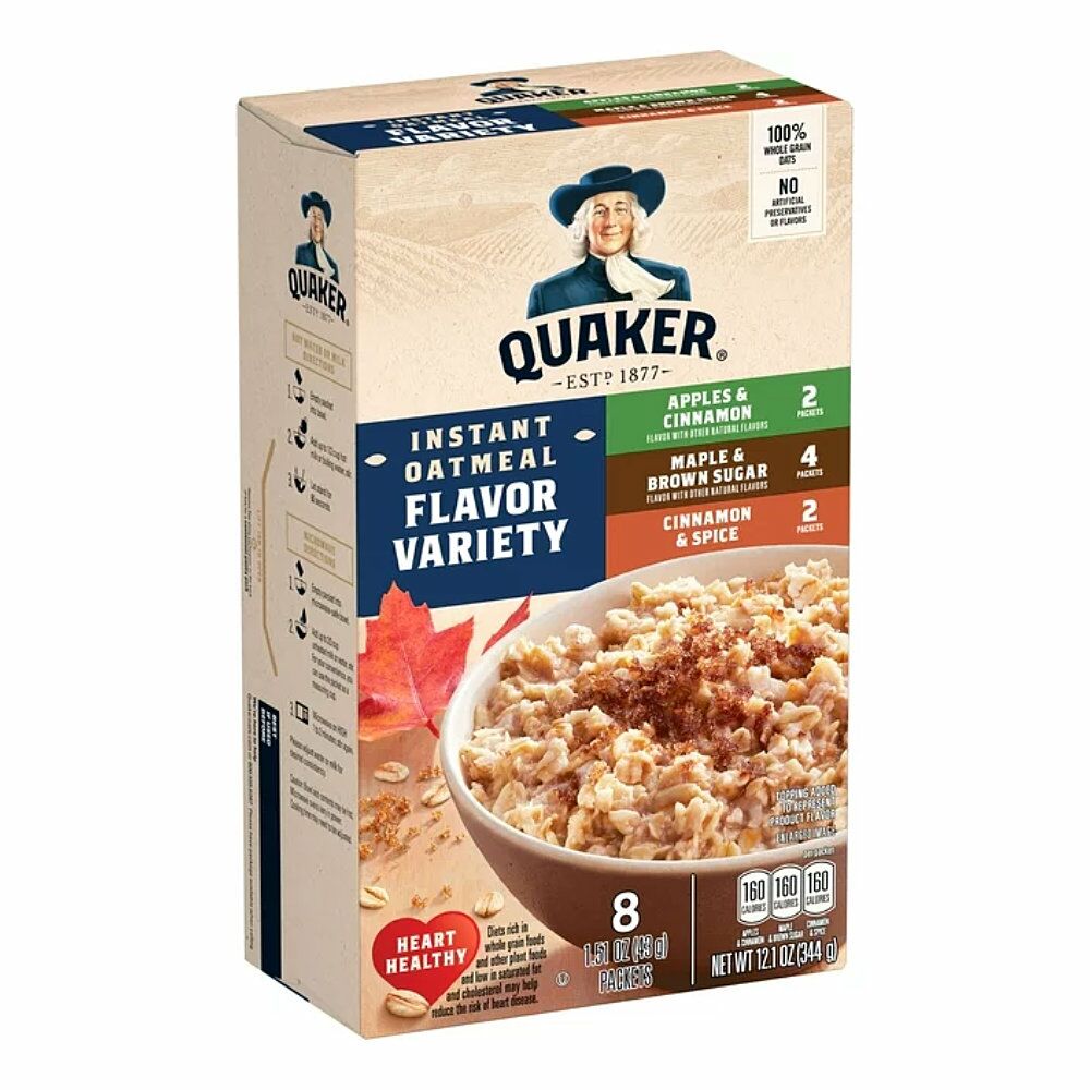 Quaker instant Oatmeal- Flavour Variety