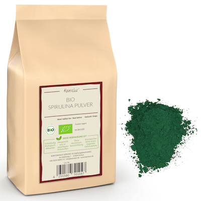 Bio Spirulina Pulver- grün