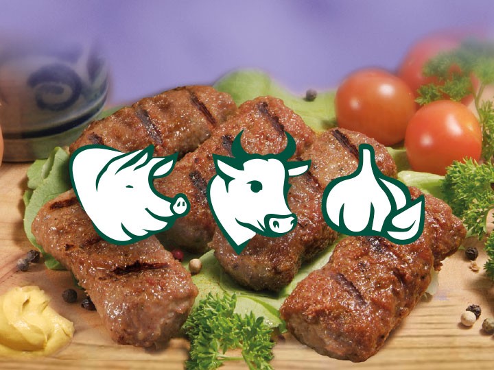 Mici Spezial aus Rindfleisch- Schweinefleisch und Knoblauch 16 Stück (gegrill-