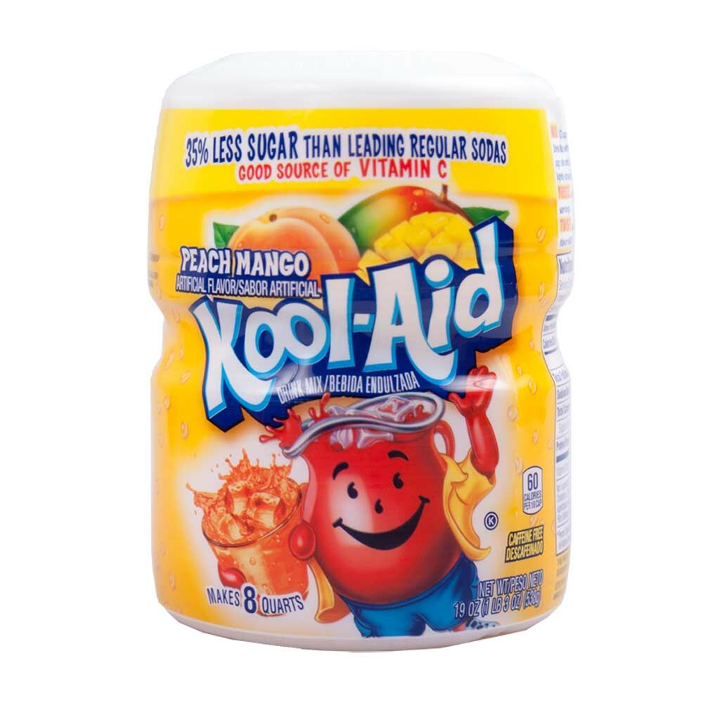 Kool Aid Barrel Peach-Mango- Soft Drink Mix- 538g