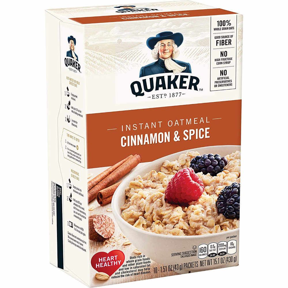 Quaker instant Oatmeal Cinnamon und Spice- 430g unter Frühstück