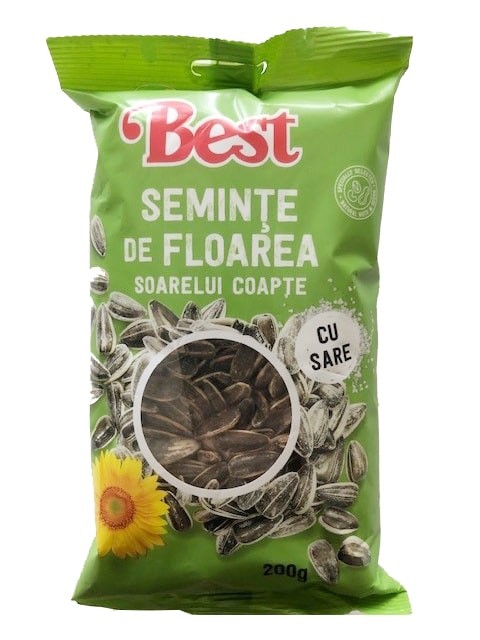 Ungeschälte Sonnenblumenkerne- geröstet- gestreift- gesalzen