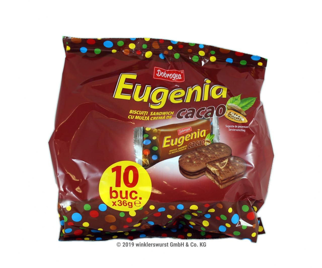 Eugenia Keks Biskuit choco Doppelkeks Cacao (Schokolade) 10er Packung