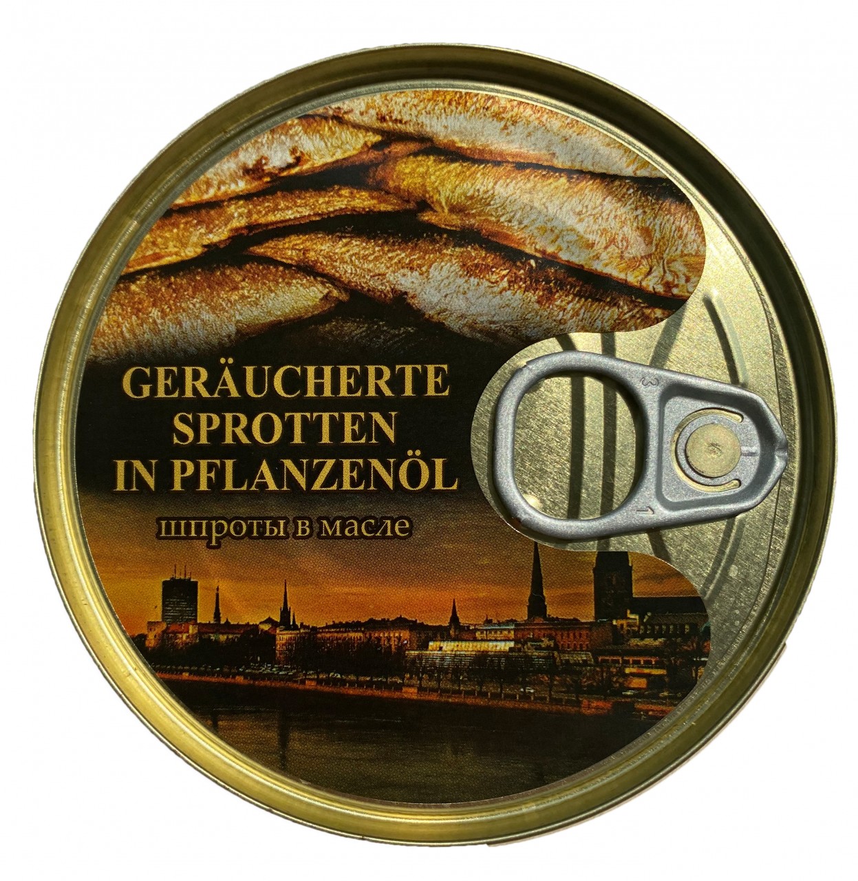 Geräucherte Sprotten in Pflanzenöl