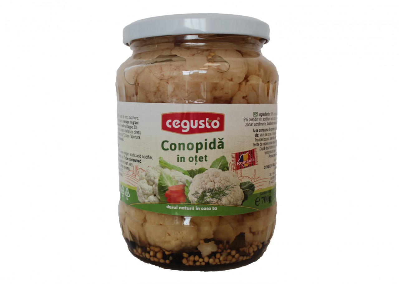 Conservfruct Blumenkohl eingelegt in Essig im Glas (Conopida in otet)