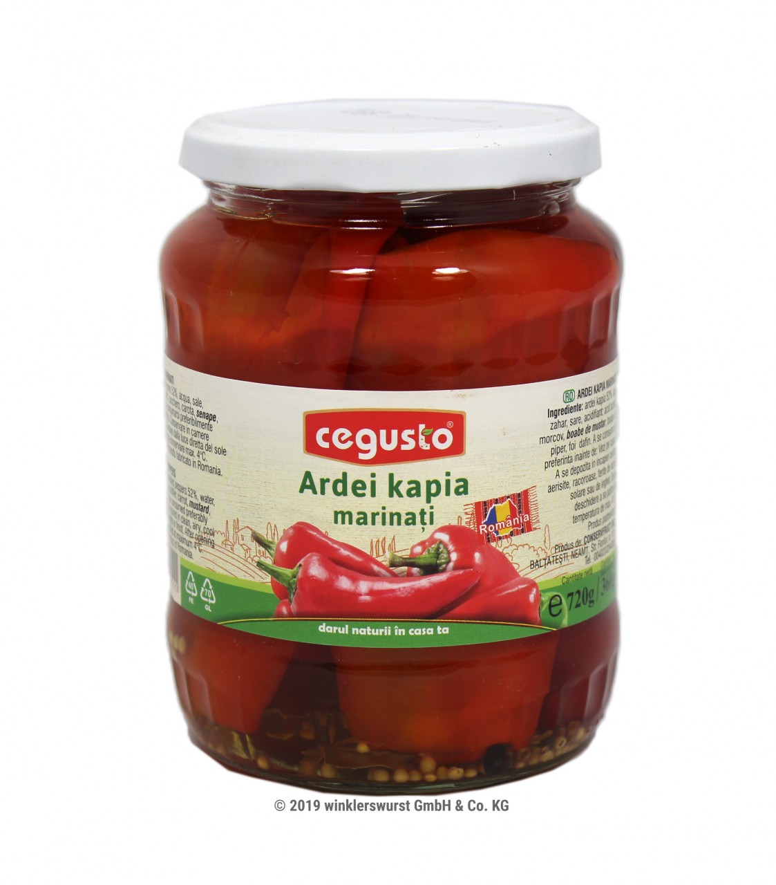 Conservfruct Spitzpaprika in Essig (Ardei kapia capt decojit in otet) aus Rum-