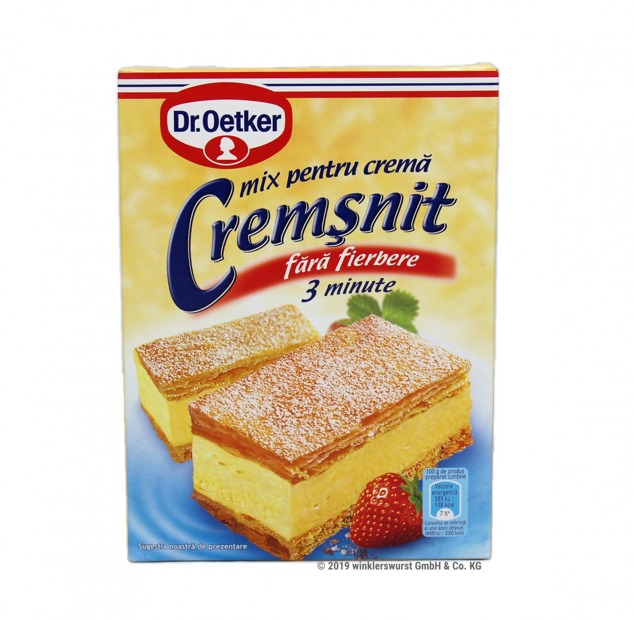 Creme für Cremeschnitten zum anrühren von Dr- Oetker