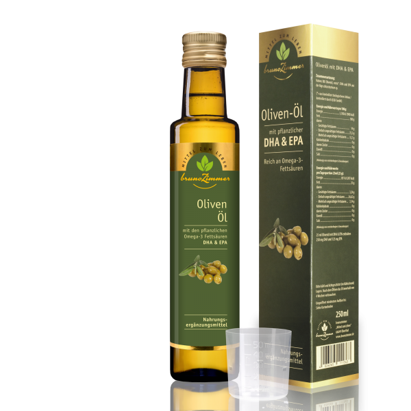 BIO-Olivenöl mit Omega 3 (DHA und EPA)
