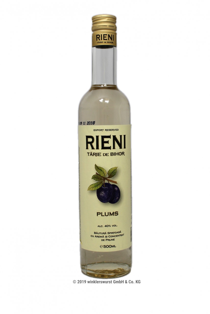Rieni Schnaps mit Pflaumengeschmack von Scandic Distilleries