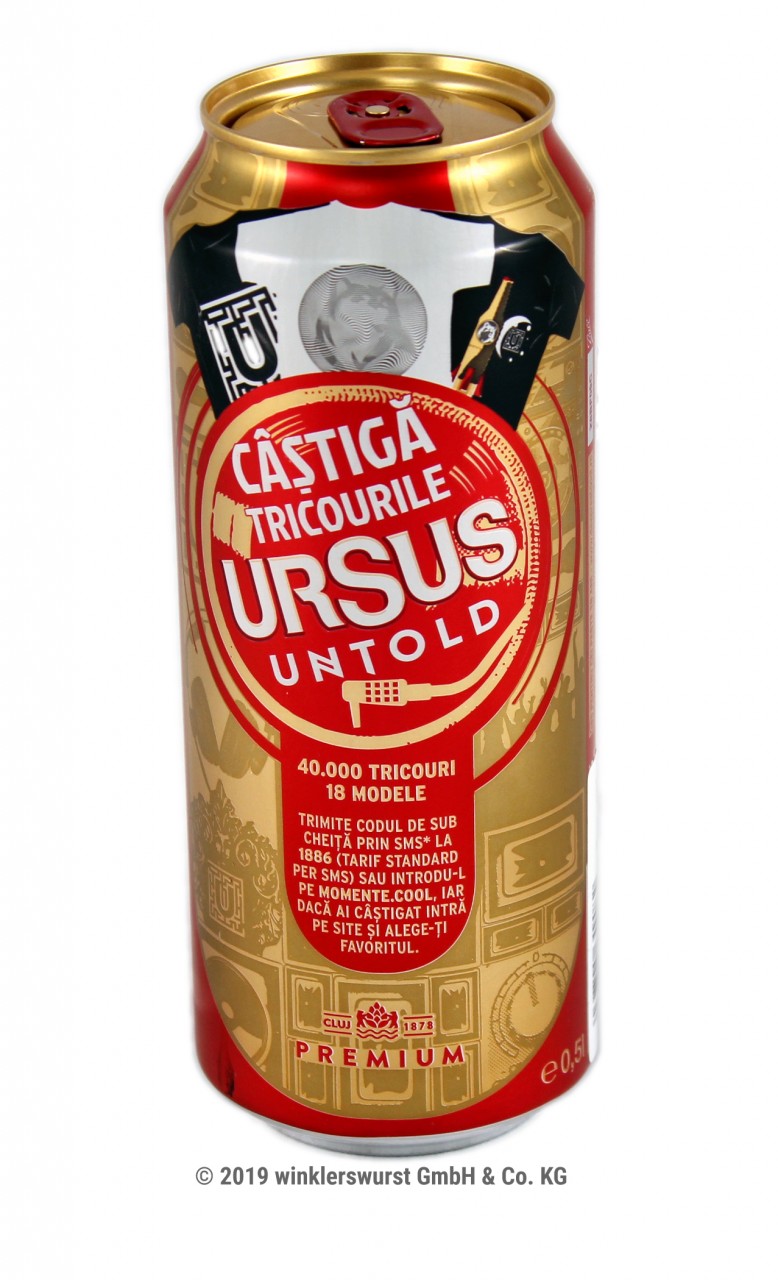 Rumänisches Bier Ursus 0-5 l (Dose)