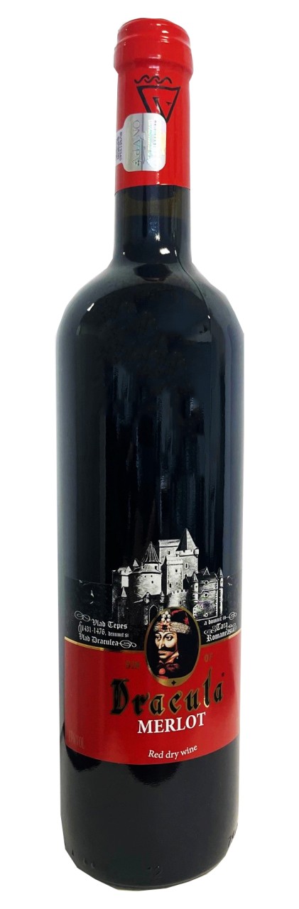 Rotwein trocken Dracula Merlot - Dracula Merlot rosu sec