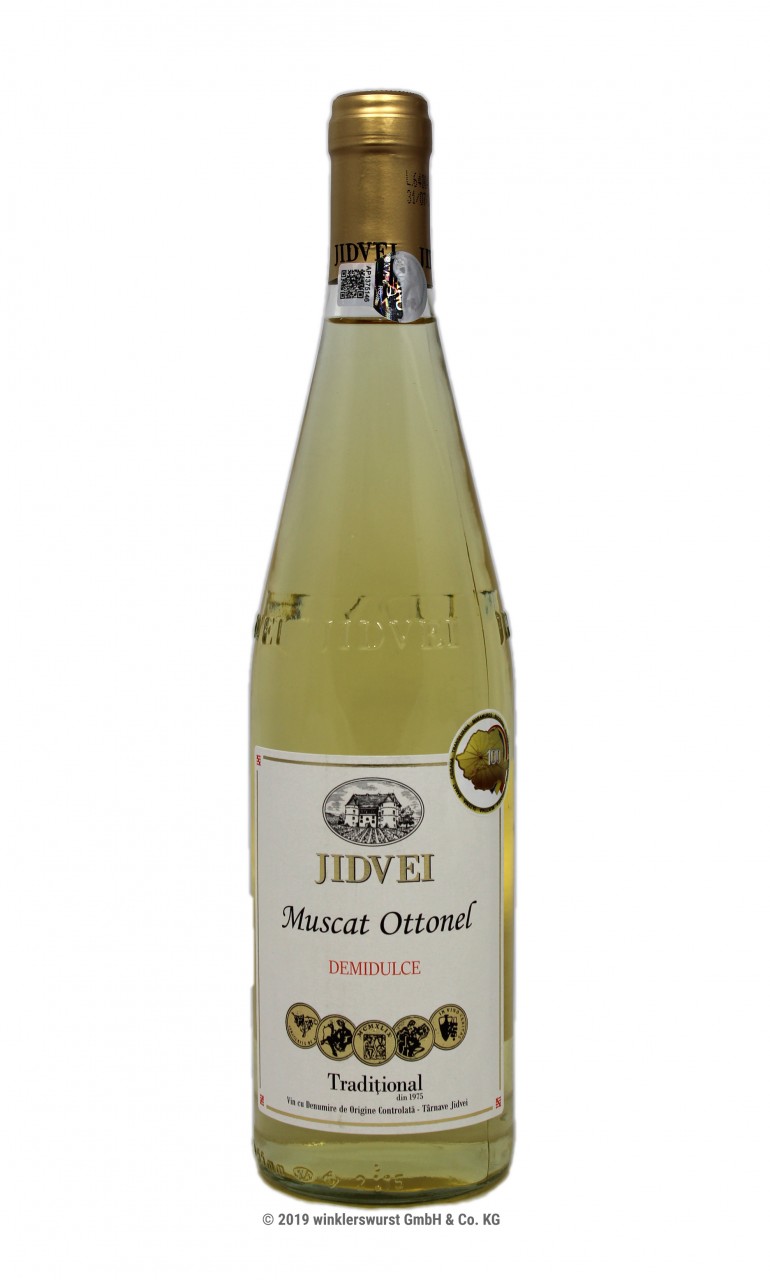 Halbsüsser Weisswein von Jidvei 0-75l (Jidvei Muscat Ottonel) aus Rumänien