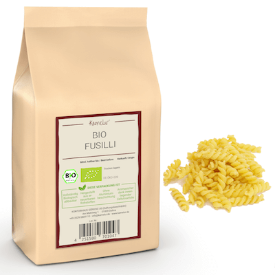 Bio Fusilli- Hartweizen unter Kochen & Backen>Pasta
