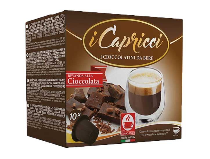 Caffe Bonini Schokolade Kapseln für Nespresso-Maschine (10 St-)
