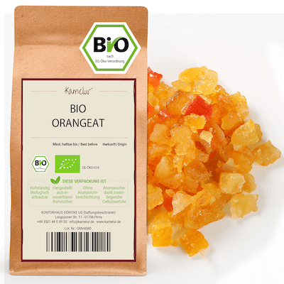 Bio Orangeat Würfel