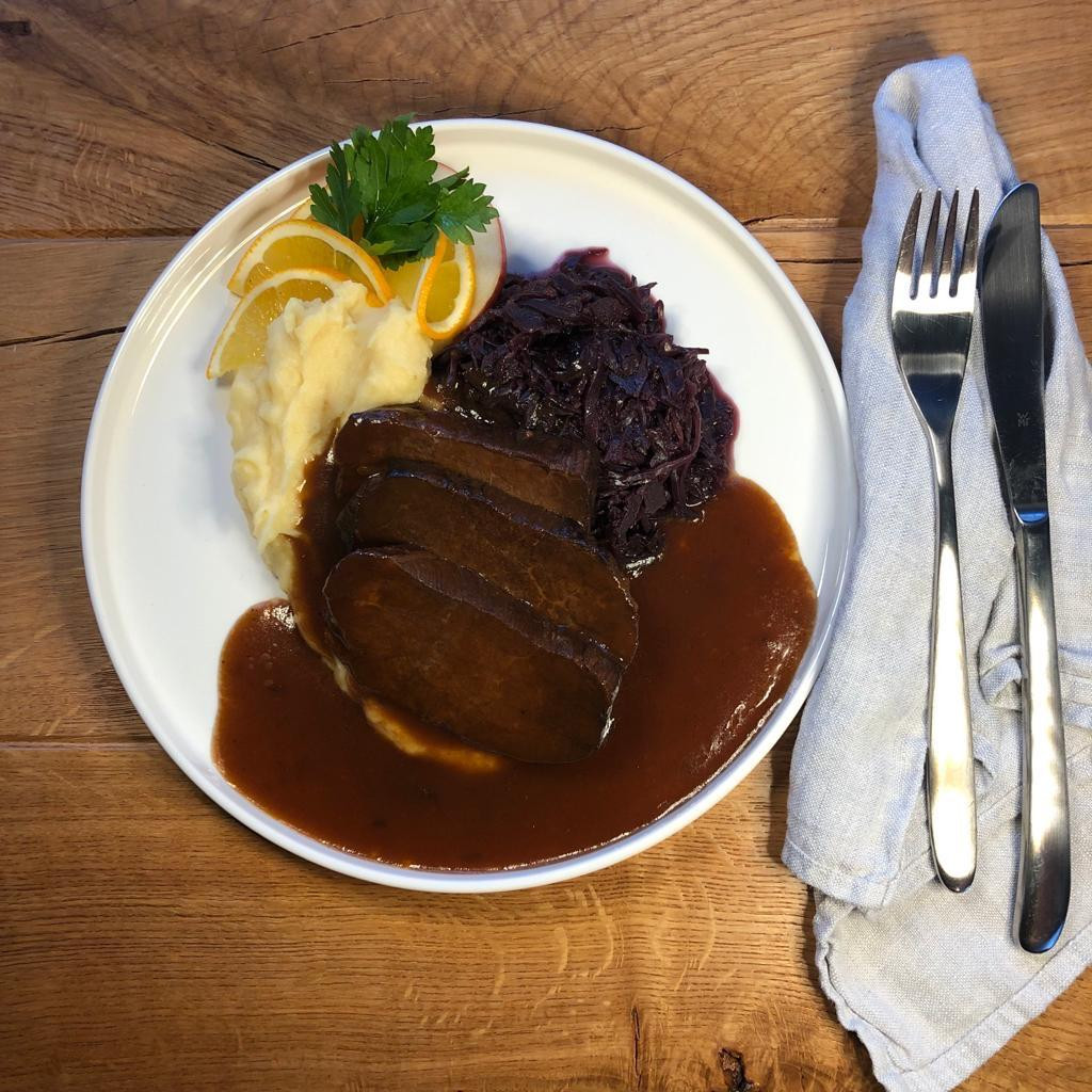 Rheinischer Sauerbraten vom Simmentaler Rind