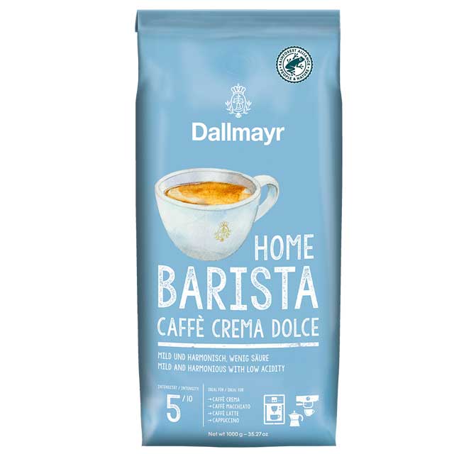 Dallmayr Kaffeebohnen HOME BARISTA Caffe Crema DOLCE (1kg)