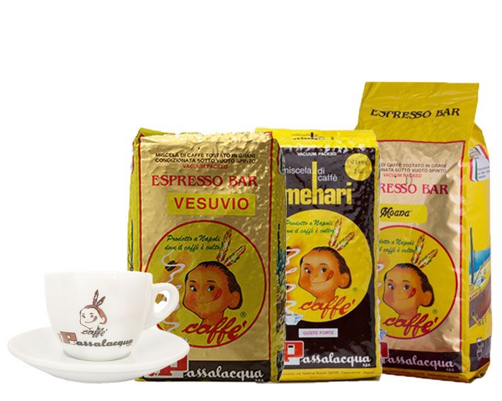 Passalacqua Kaffeebohnen 3kg + 1 Cappuccino Tasse Kostenlos