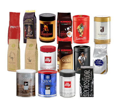 Probierpaket Kaffeebohnen 16 Sorten (4 kg)
