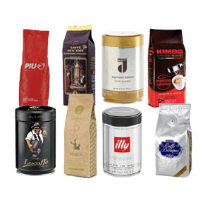 Probierpaket Kaffeebohnen 8 Sorten (2 kg)