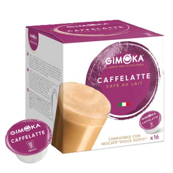Gimoka Dolce Gusto Kapseln CAFFE LATTE (16 Stück)