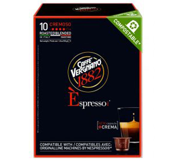 Caffe Vergnano Cremoso Kapseln für Nespresso-Maschine (10 St-)