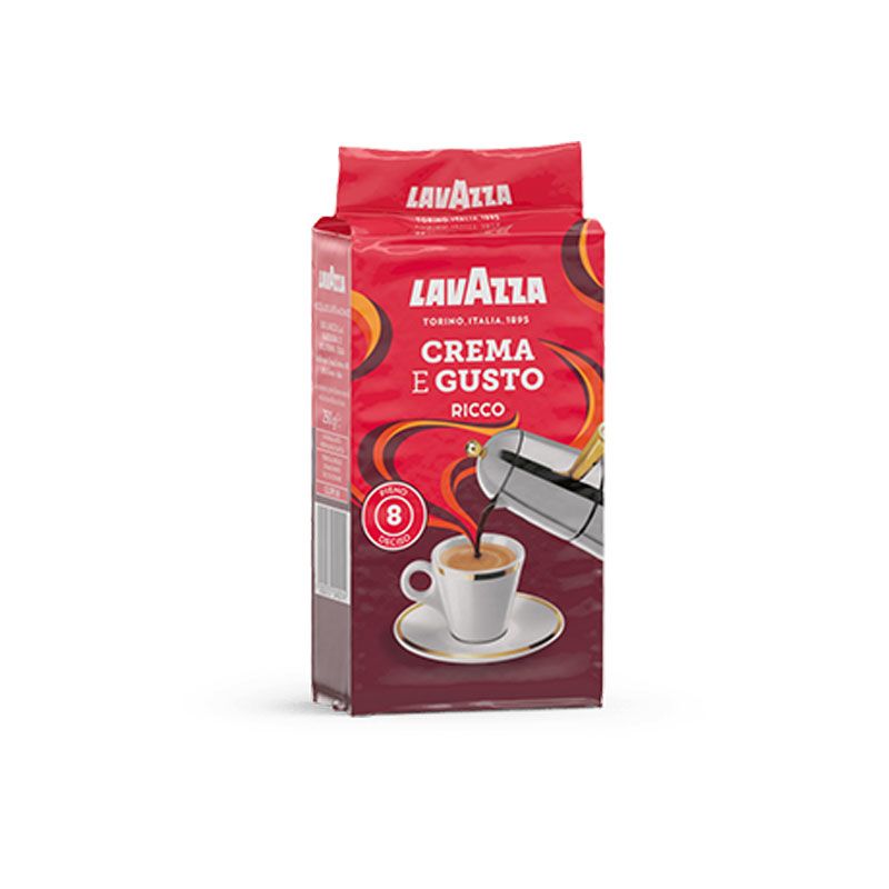 Lavazza Crema e Gusto RICCO (250g gemahlener Kaffee) - MHD 10-2022