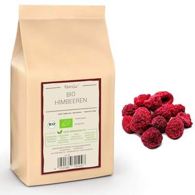 Bio Himbeeren- gefriergetrocknet- ganze Frucht