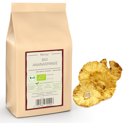 Bio Ananas- ganze Ringe